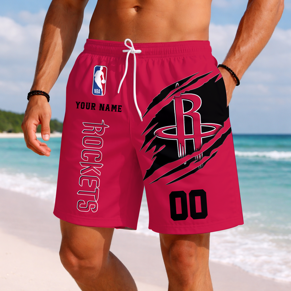 LIMITED EDITION - NEW CUSTOMIZED NBA07 HRO HOUSTON ROCKETS SHORT PANTS
