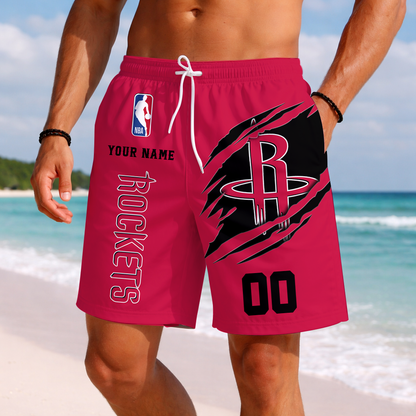 LIMITED EDITION - NEW CUSTOMIZED NBA07 HRO HOUSTON ROCKETS SHORT PANTS