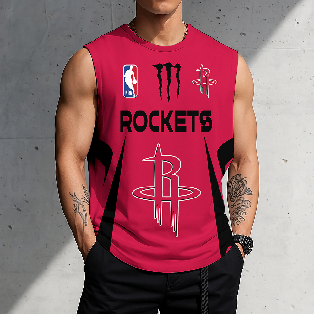LIMITED EDITION - NEW CUSTOMIZED NBA07 HRO HOUSTON ROCKETS MEN'S GYM SHIRT