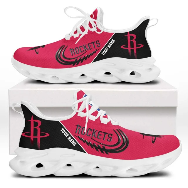 LIMITED EDITION - NEW CUSTOMIZED NBA07 HRO HOUSTON ROCKETS PREMIUM CLUNKY SNEAKERS