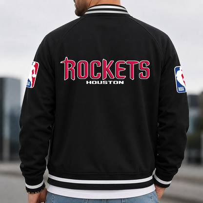 [HOT DEAL] NEW CUSTOMIZED NBA07 HRO HOUSTON ROCKETS MULTICOLOR MEN'S CASUAL JACKET