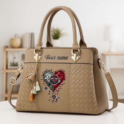 LIMITED EDITION - NEW CUSTOMIZED NBA07 HRO HOUSTON ROCKETS ZIP HANDBAG MULTICOLOR