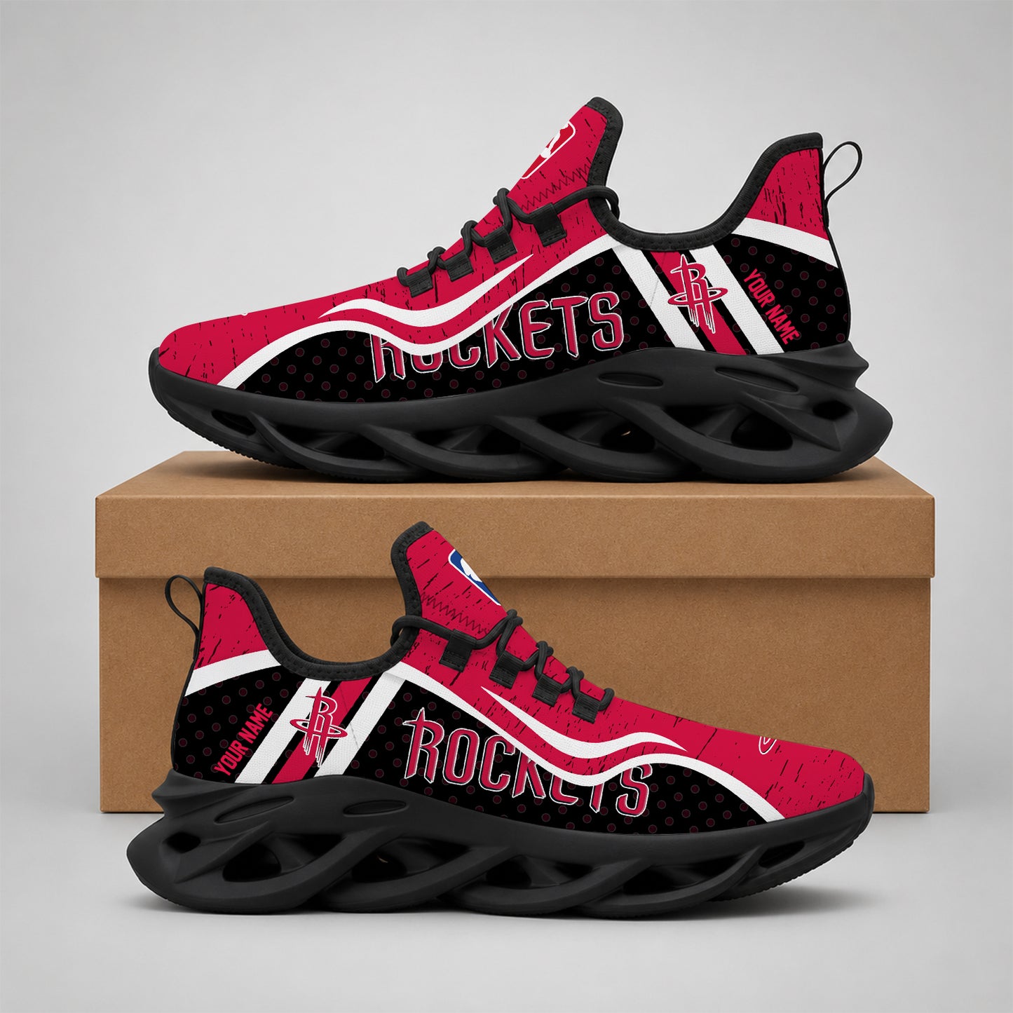 LIMITED EDITION - NEW CUSTOMIZED NBA07 HRO HOUSTON ROCKETS MAX SOUL SHOES