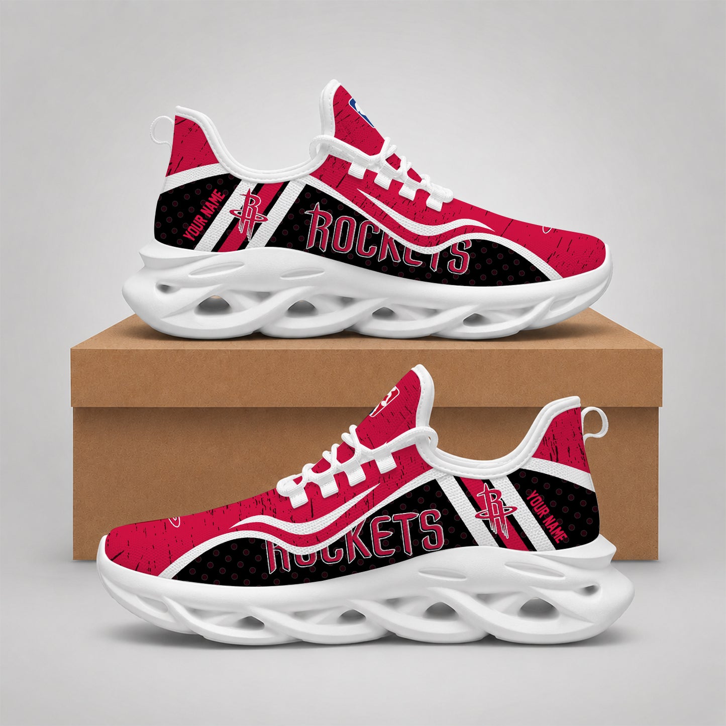 LIMITED EDITION - NEW CUSTOMIZED NBA07 HRO HOUSTON ROCKETS MAX SOUL SHOES