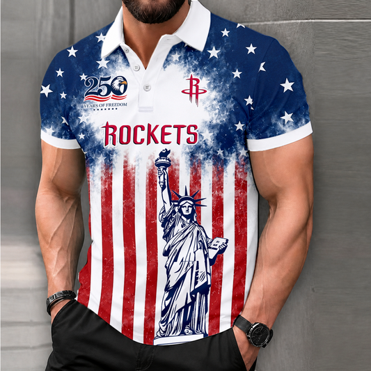 LIMITED EDITION - NEW CUSTOMIZED NBA07 HRO HOUSTON ROCKETS POLO SHIRT, ZIP POLO SHIRT & T-SHIRTS