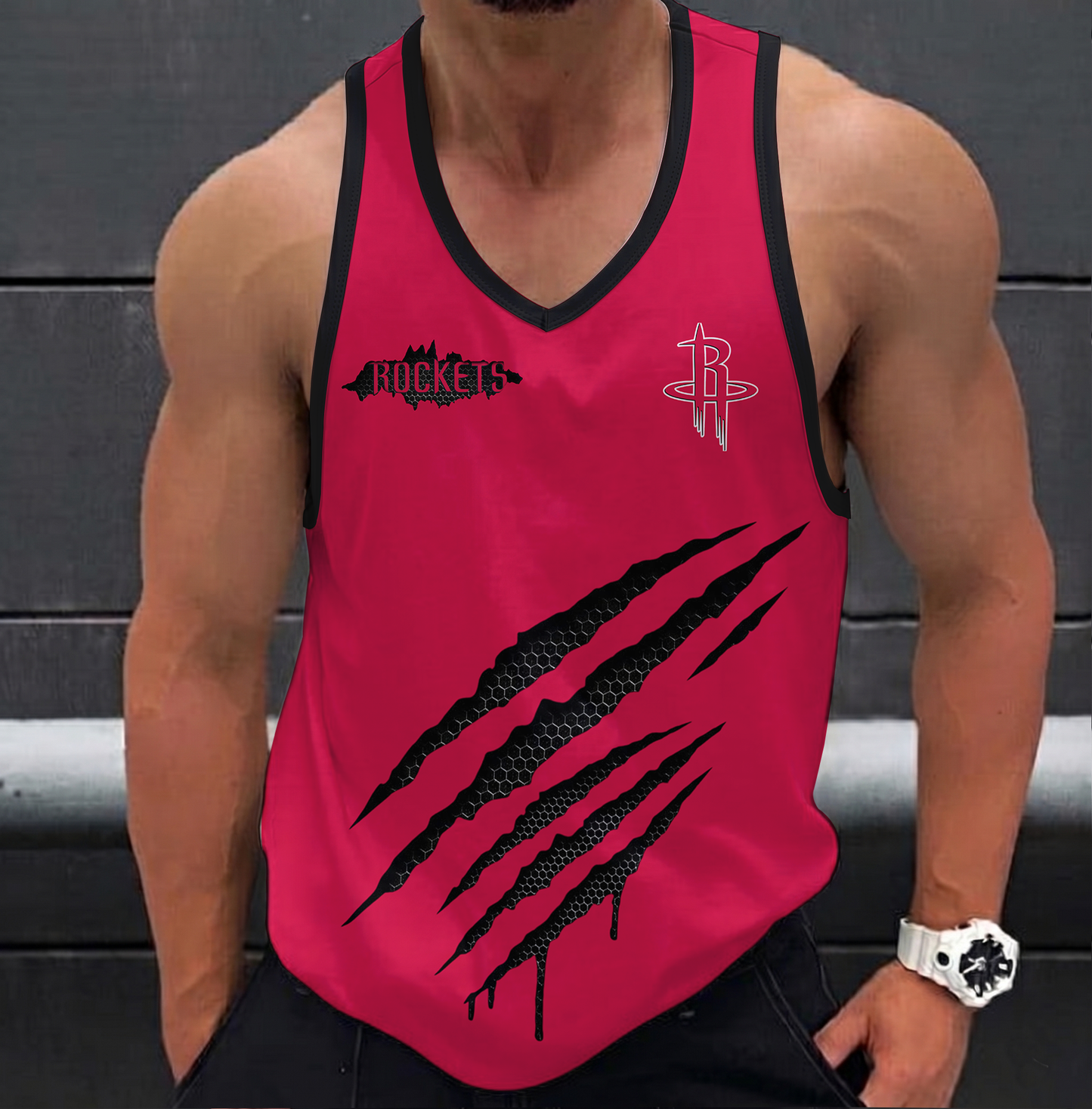 ELITE EDITION - NEW CUSTOMIZED NBA07 HRO HOUSTON ROCKETS UNISEX TANK TOP