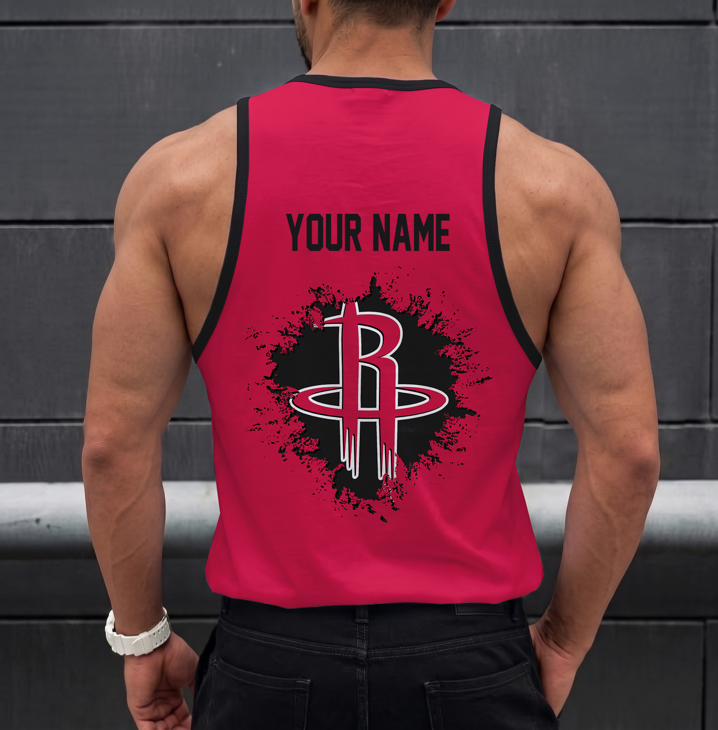 ELITE EDITION - NEW CUSTOMIZED NBA07 HRO HOUSTON ROCKETS UNISEX TANK TOP