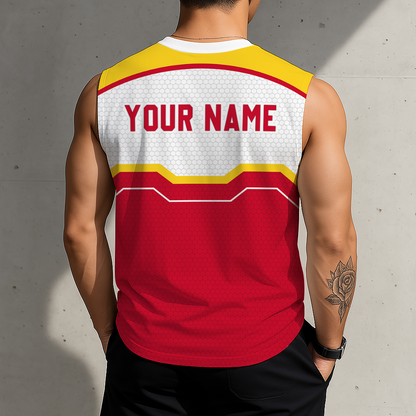 LIMITED EDITION - NEW CUSTOMIZED NBA07 HRO HOUSTON ROCKETS MEN'S TANK TOP