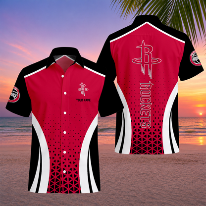 LIMITED EDITION - NEW CUSTOMIZED NBA07 HRO HOUSTON ROCKETS UNISEX HAWAIIAN SHIRT