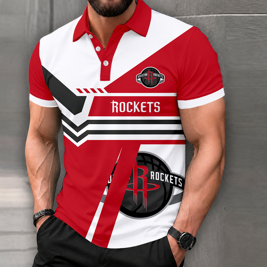 LIMITED EDITION - NEW CUSTOMIZED NBA07 HRO HOUSTON ROCKETS POLO SHIRT, ZIP POLO SHIRT & T-SHIRTS
