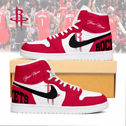 LIMITED EDITION - NEW CUSTOMIZED NBA07 HRO HOUSTON ROCKETS AIR JORDAN SNEAKERS