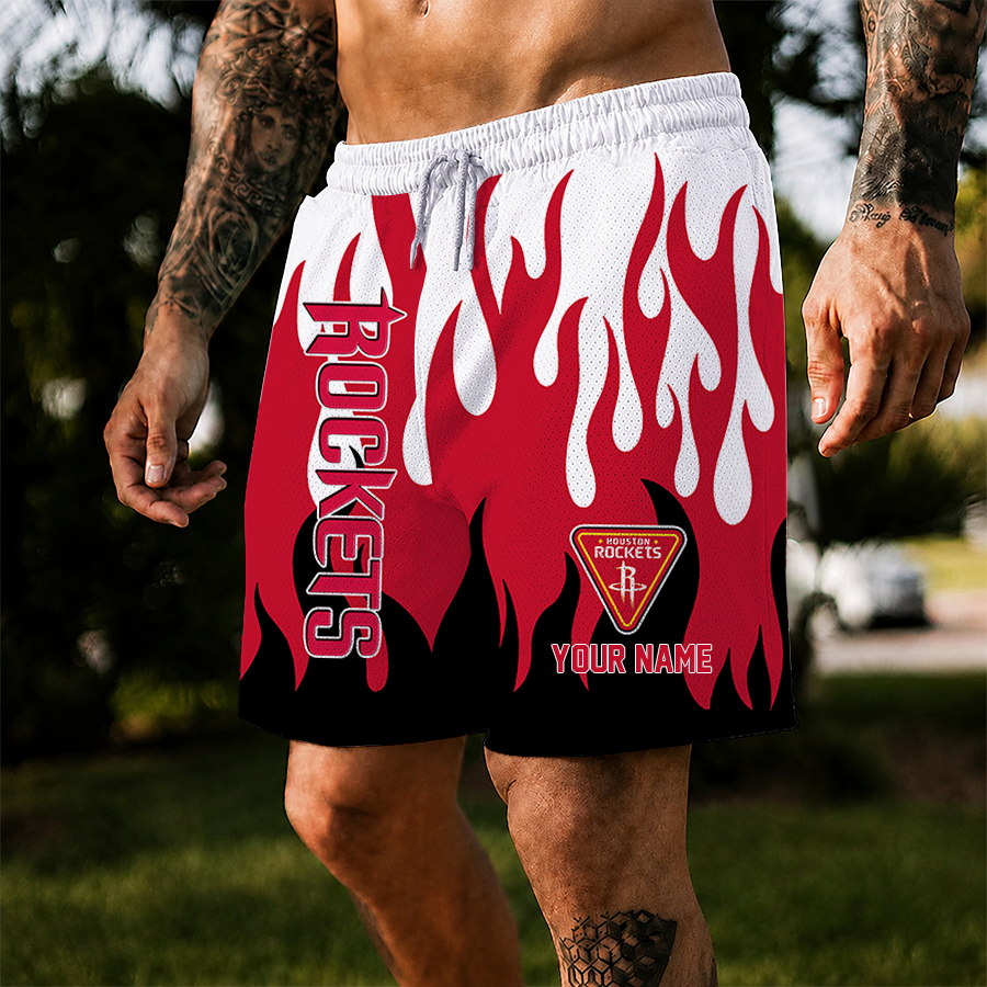 [HOT DEAL] NEW CUSTOMIZED NBA07 HRO HOUSTON ROCKETS SHORT PANTS