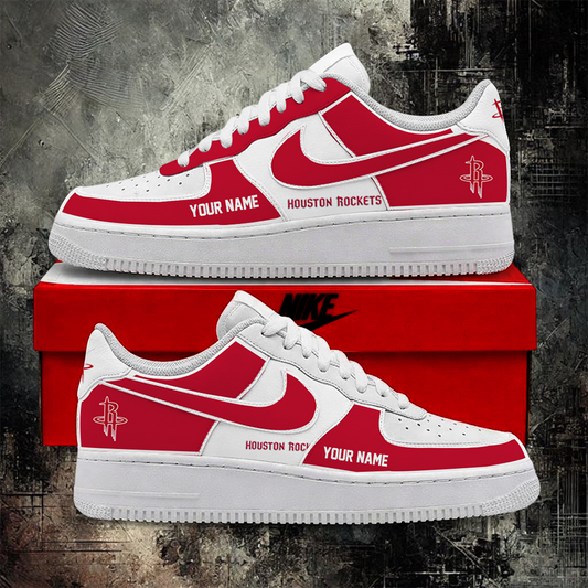 LIMITED EDITION - NEW CUSTOMIZED NBA07 HRO HOUSTON ROCKETS AF1 SHOES
