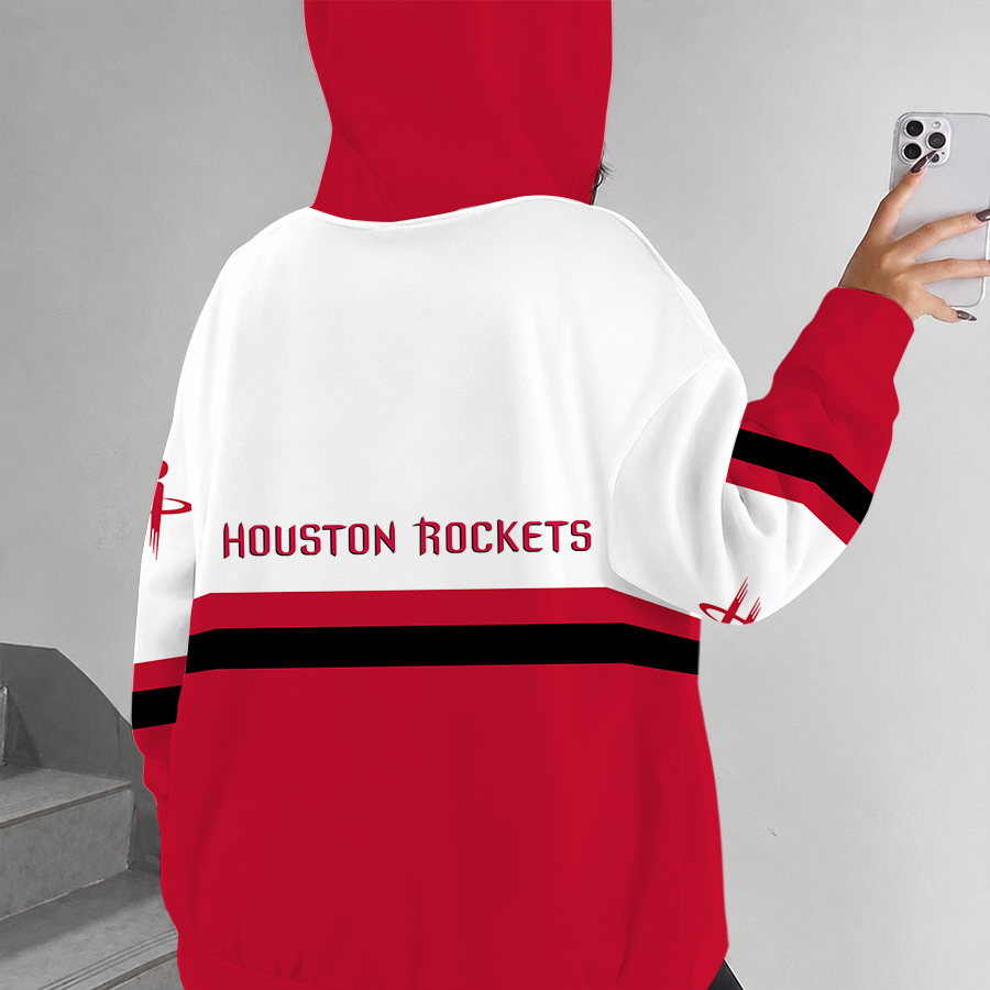 [HOT DEAL] NEW CUSTOMIZED NBA07 HRO HOUSTON ROCKETS ZIP HOODIE