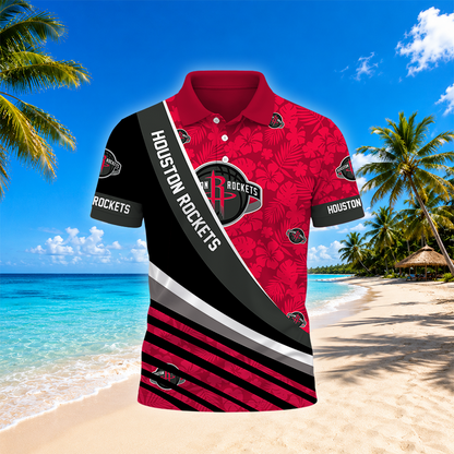 [HOT DEAL] NEW CUSTOMIZED NBA07 HRO HOUSTON ROCKETS POLO SHIRT