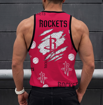 LIMITED EDITION - NEW CUSTOMIZED NBA07 HRO HOUSTON ROCKETS UNISEX TANK TOP