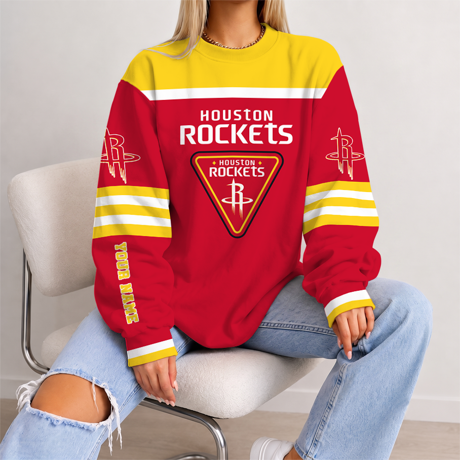 [HOT DEAL] NEW CUSTOMIZED NBA07 HRO HOUSTON ROCKETS UNISEX SWEATSHIRT