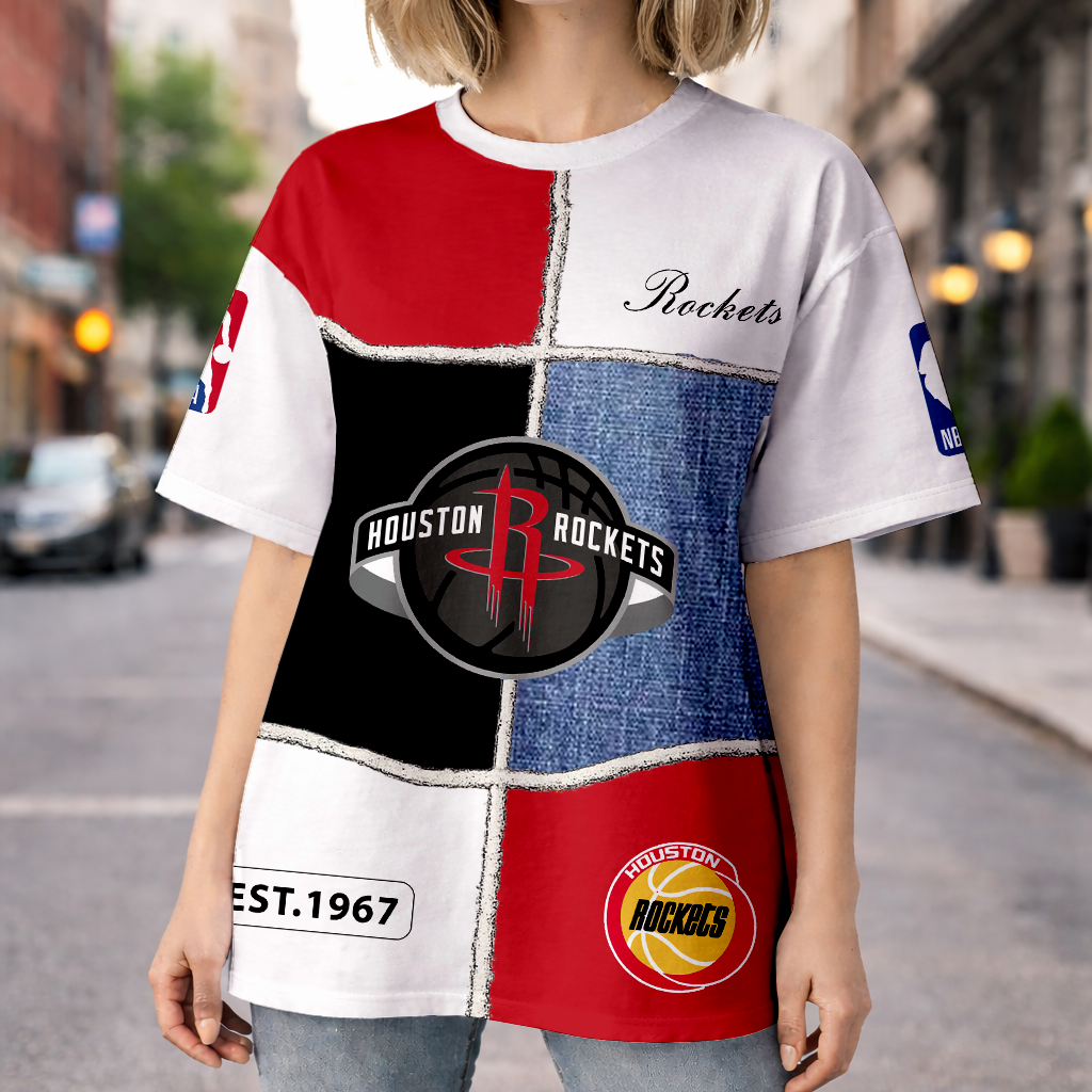 LIMITED EDITION - NEW CUSTOMIZED NBA07 HRO HOUSTON ROCKETS UNISEX T-SHIRT, POLO, HOODIE & JACKETS