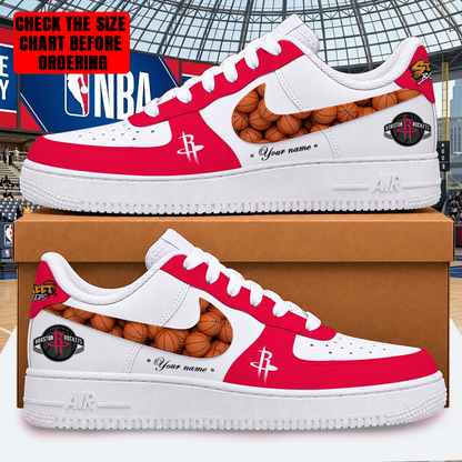 LIMITED EDITION - NEW CUSTOMIZED NBA07 HRO HOUSTON ROCKETS AF1 SHOES