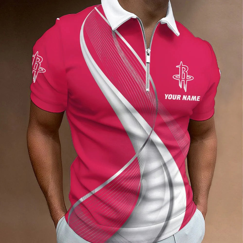 LIMITED EDITION - NEW CUSTOMIZED NBA07 HRO HOUSTON ROCKETS POLO SHIRT, ZIP POLO SHIRT & T-SHIRTS