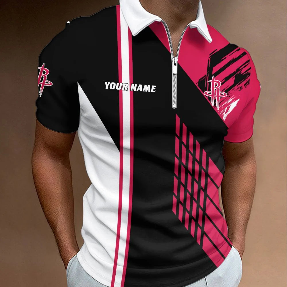 LIMITED EDITION - NEW CUSTOMIZED NBA07 HRO HOUSTON ROCKETS POLO SHIRT, ZIP POLO SHIRT & T-SHIRTS