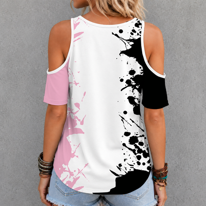 [FAN EXCLUSIVE] NEW CUSTOMIZED MLS07 IMC INTER MIAMI CF CRISS CROSS V-NECK TOP