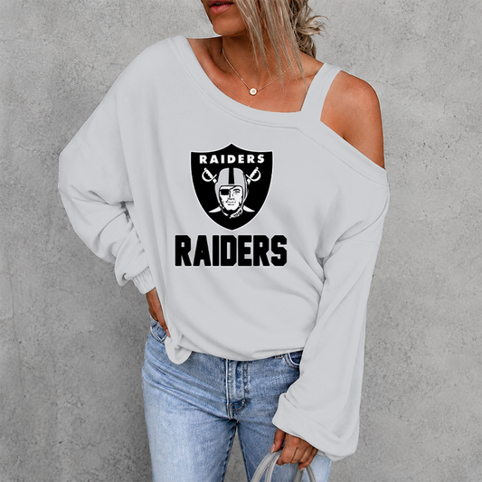 [SPECIAL OFFER] NEW CUSTOMIZED NFL07 LVR LAS VEGAS RAIDERS DROP SHOULDER SWEATSHIRT