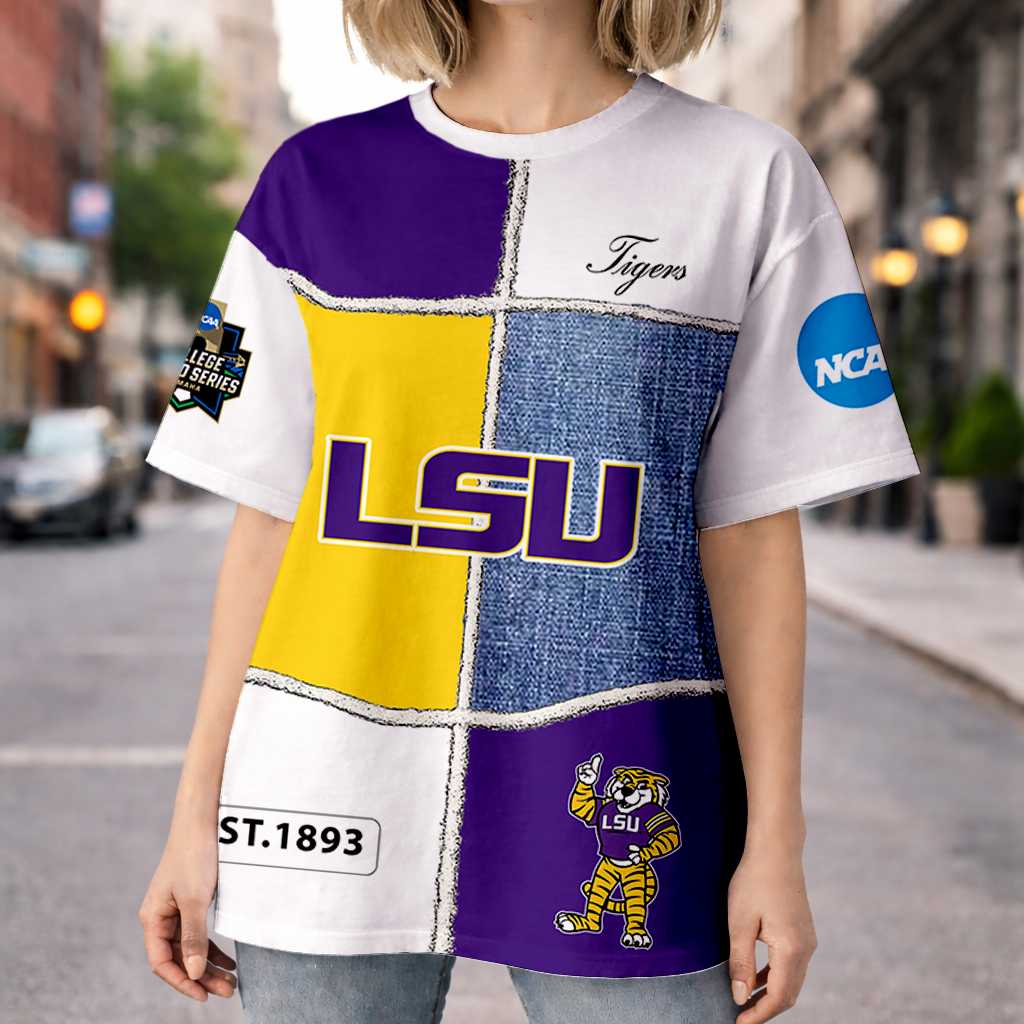 LIMITED EDITION - NEW CUSTOMIZED NCAA CWS07 LST LSU TIGERS HOODIE, T-SHIRTS, ZIP HOODIE, SWEATSHIRTS & POLO SHIRT