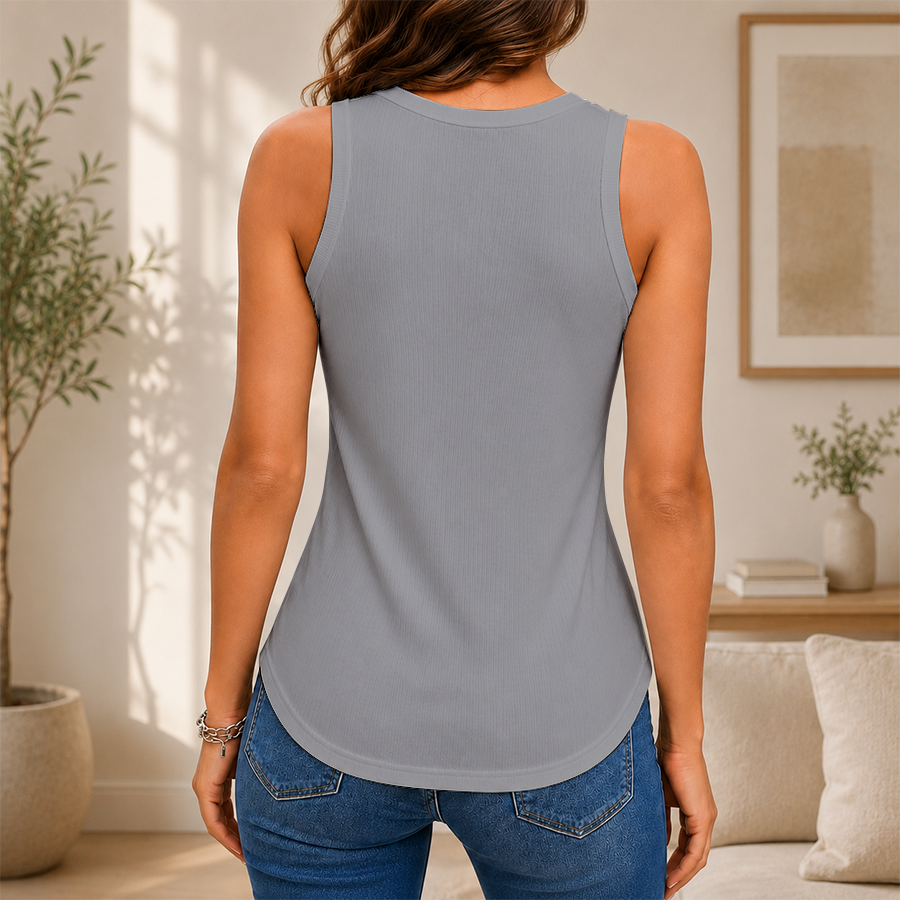 [FAN FAVORITE] NEW CUSTOMIZED WNBA07 LVA LAS VEGAS ACES WOMEN'S V-NECK TANK TOP