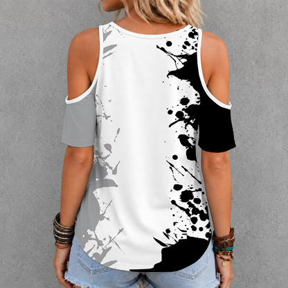 [FAN FAVORITE] NEW CUSTOMIZED WNBA07 LVA LAS VEGAS ACES CRISS CROSS V-NECK TOP