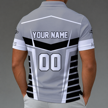 [FAN FAVORITE] NEW CUSTOMIZED WNBA07 LVA LAS VEGAS ACES POLO SHIRT
