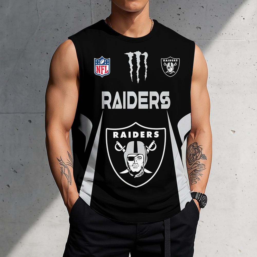 LIMITED EDITION - NEW CUSTOMIZED NFL07 LVR LAS VEGAS RAIDERS MEN'S GYM SHIRT