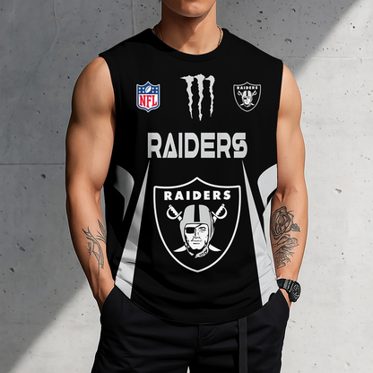 LIMITED EDITION - NEW CUSTOMIZED NFL07 LVR LAS VEGAS RAIDERS MEN'S GYM SHIRT