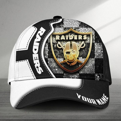 LIMITED EDITION - NEW CUSTOMIZED NFL07 LVR LAS VEGAS RAIDERS CLASSIC CAP