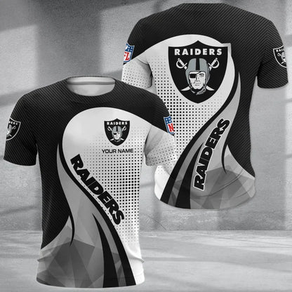 LIMITED EDITION - NEW CUSTOMIZED NFL07 LVR LAS VEGAS RAIDERS POLO, T-SHIRT & SHORT PANTS SET