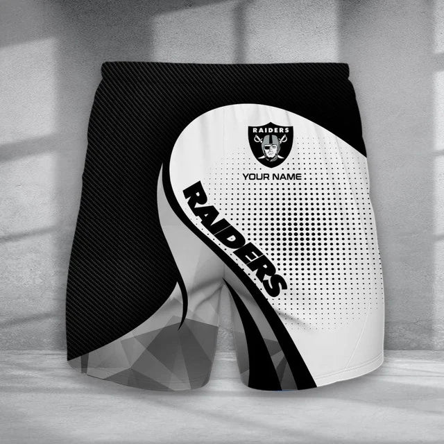 LIMITED EDITION - NEW CUSTOMIZED NFL07 LVR LAS VEGAS RAIDERS POLO, T-SHIRT & SHORT PANTS SET