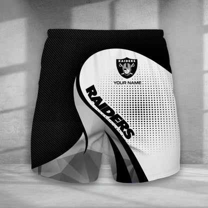 LIMITED EDITION - NEW CUSTOMIZED NFL07 LVR LAS VEGAS RAIDERS POLO, T-SHIRT & SHORT PANTS SET