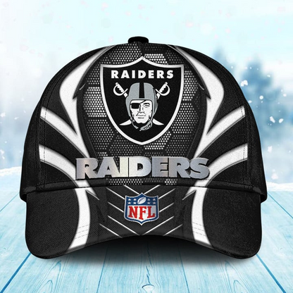 LIMITED EDITION - NEW CUSTOMIZED NFL07 LVR LAS VEGAS RAIDERS CLASSIC CAP