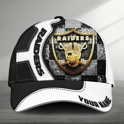 LIMITED EDITION - NEW CUSTOMIZED NFL07 LVR LAS VEGAS RAIDERS CLASSIC CAP