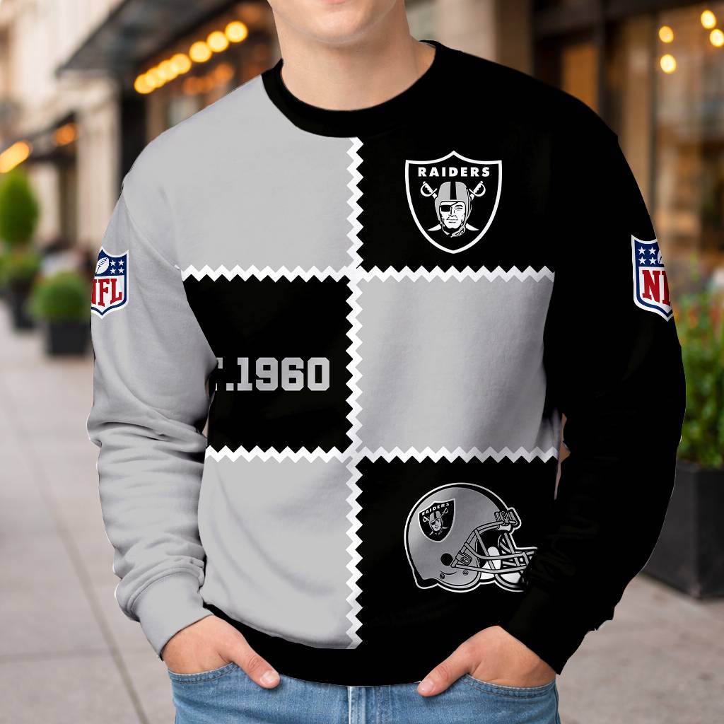 LIMITED EDITION - NEW CUSTOMIZED NFL07 LVR LAS VEGAS RAIDERS UNISEX T-SHIRT, POLO, HOODIE & JACKETS