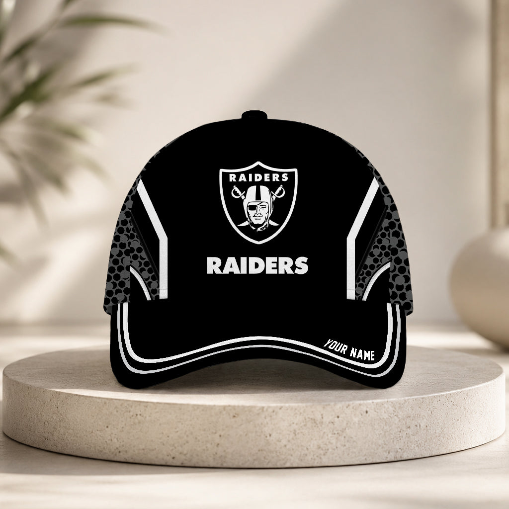 VIRAL EDITION - NEW CUSTOMIZED NFL07 LVR LAS VEGAS RAIDERS CLASSIC CAP