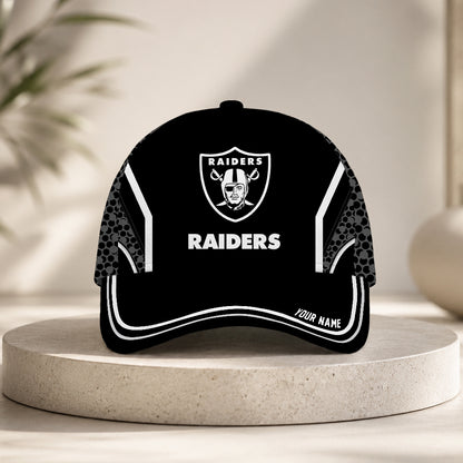 VIRAL EDITION - NEW CUSTOMIZED NFL07 LVR LAS VEGAS RAIDERS CLASSIC CAP