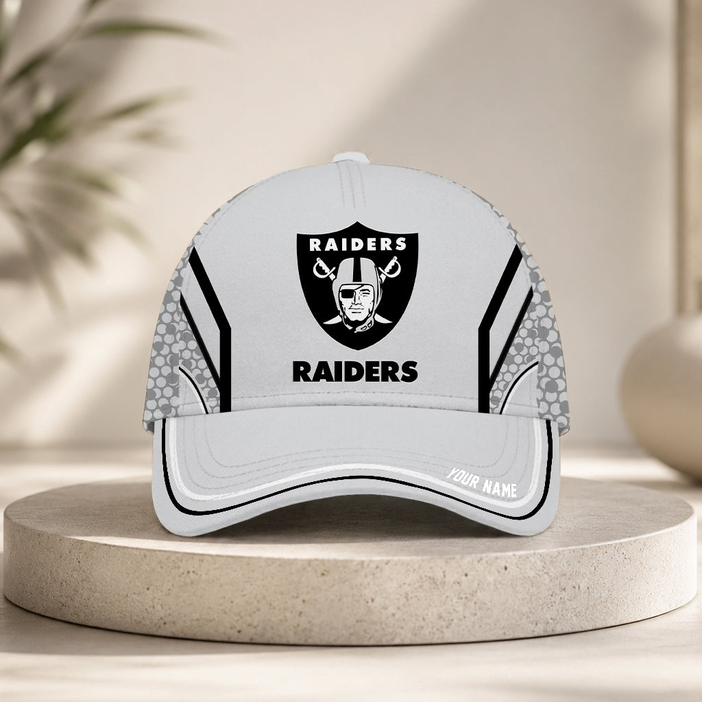 VIRAL EDITION - NEW CUSTOMIZED NFL07 LVR LAS VEGAS RAIDERS CLASSIC CAP