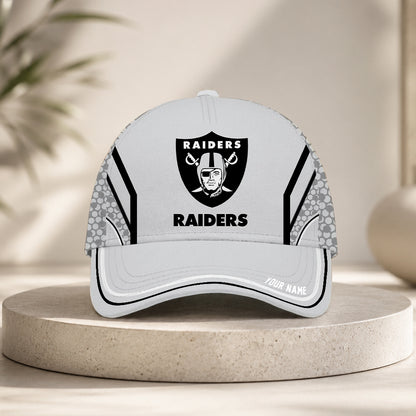 VIRAL EDITION - NEW CUSTOMIZED NFL07 LVR LAS VEGAS RAIDERS CLASSIC CAP