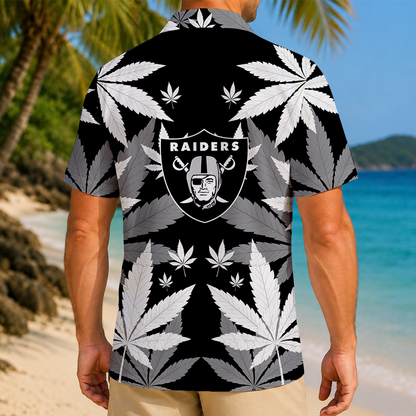 SPECIAL EDITION - NEW CUSTOMIZED NFL07 LVR LAS VEGAS RAIDERS UNISEX HAWAIIAN SHIRT