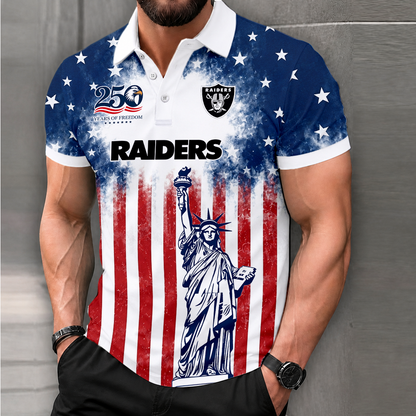 LIMITED EDITION - NEW CUSTOMIZED NFL07 LVR LAS VEGAS RAIDERS POLO SHIRT, ZIP POLO SHIRT & T-SHIRTS