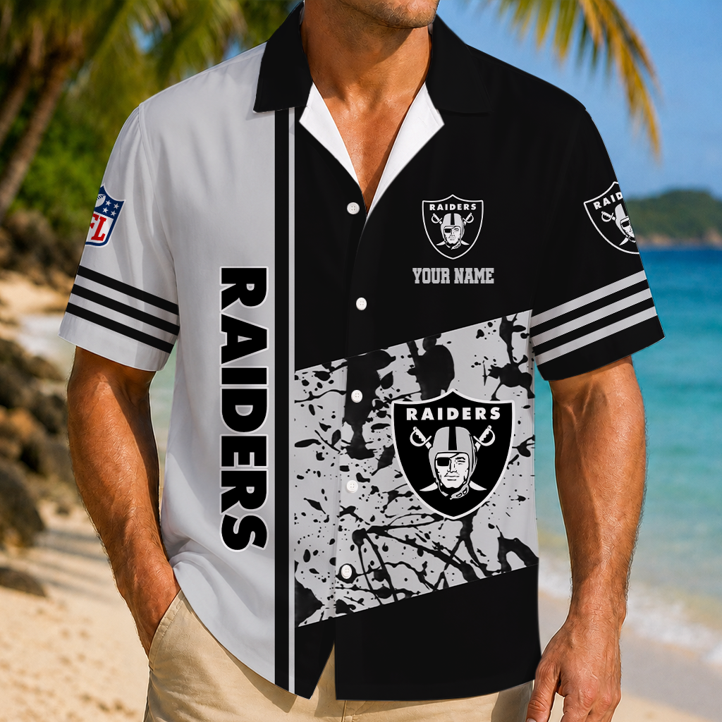 LIMITED EDITION - NEW CUSTOMIZED NFL07 LVR LAS VEGAS RAIDERS UNISEX HAWAIIAN SHIRT