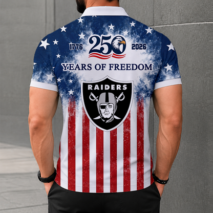 LIMITED EDITION - NEW CUSTOMIZED NFL07 LVR LAS VEGAS RAIDERS POLO SHIRT, ZIP POLO SHIRT & T-SHIRTS