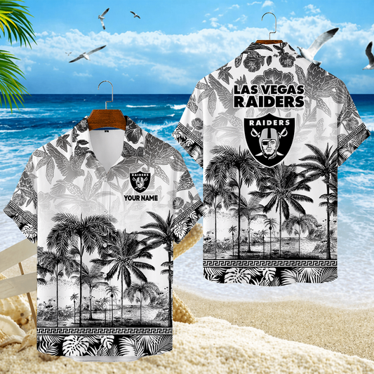 VIRAL EDITION - NEW CUSTOMIZED NFL07 LVR LAS VEGAS RAIDERS UNISEX HAWAIIAN SHIRT