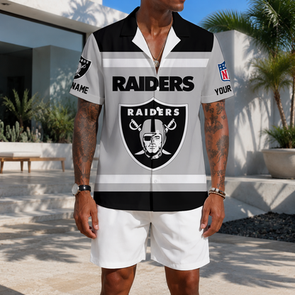 EXCLUSIVE EDITION - NEW CUSTOMIZED NFL07 LVR LAS VEGAS RAIDERS UNISEX HAWAIIAN SHIRT